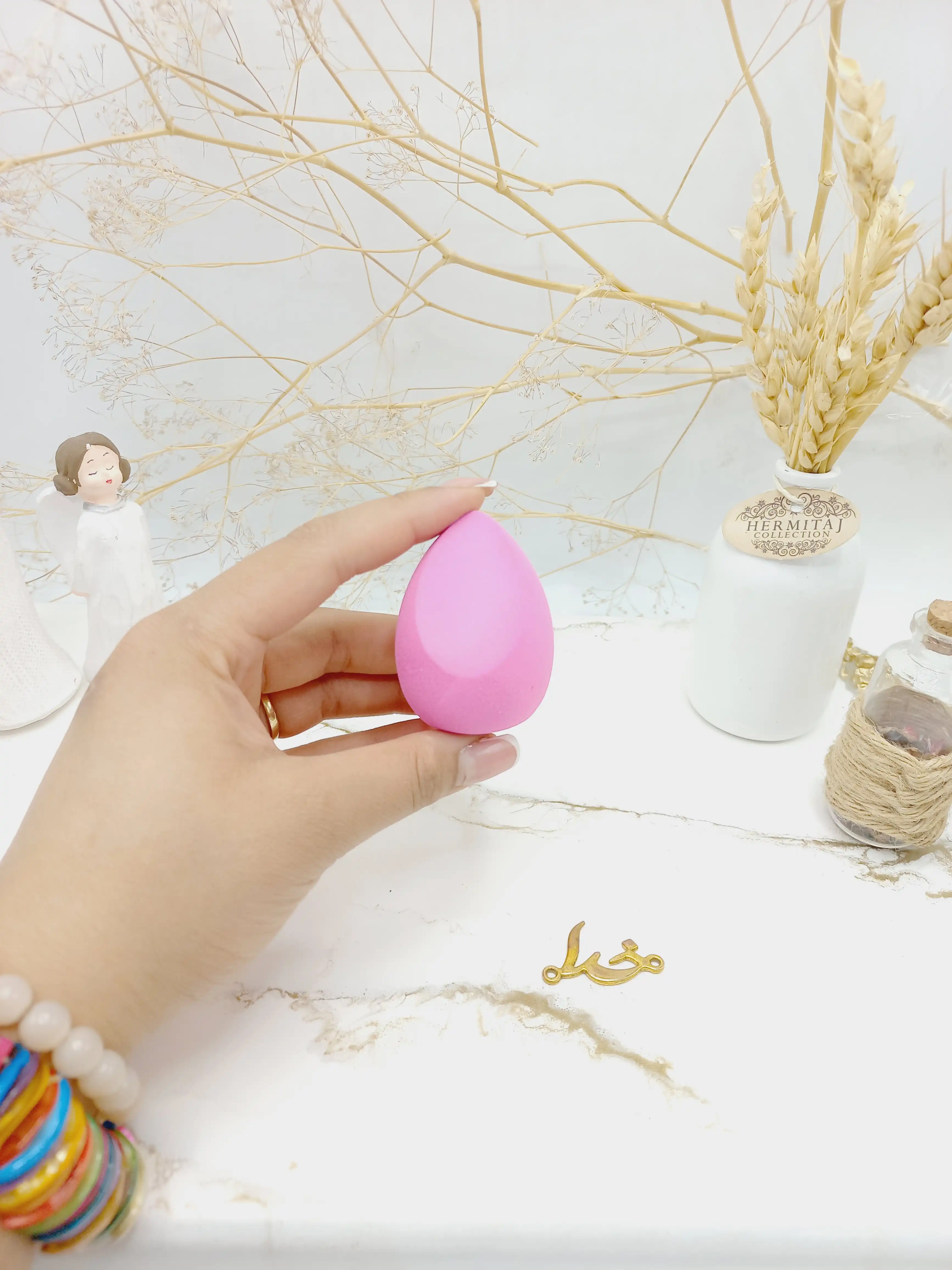 پد آرایشی تخم مرغی با کیفیت ماللی  mally کد 8041