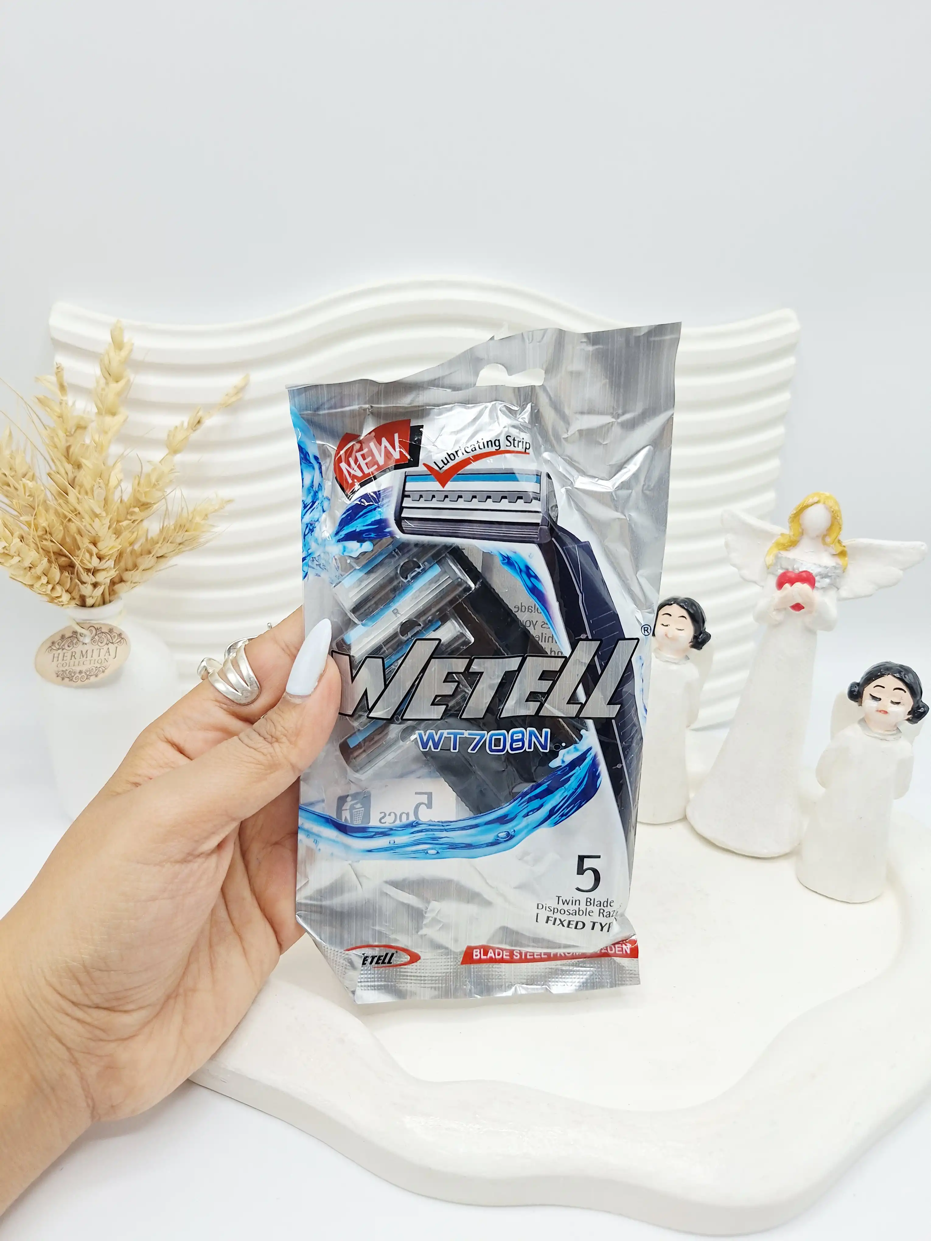 پک ۵ عددی تیغ اصلاح دو لبه برند ویتل کد ۱۷۴۵